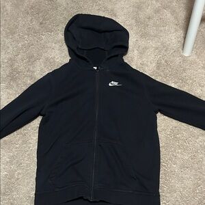 Nike Kids Black Full-Zip Hoodie